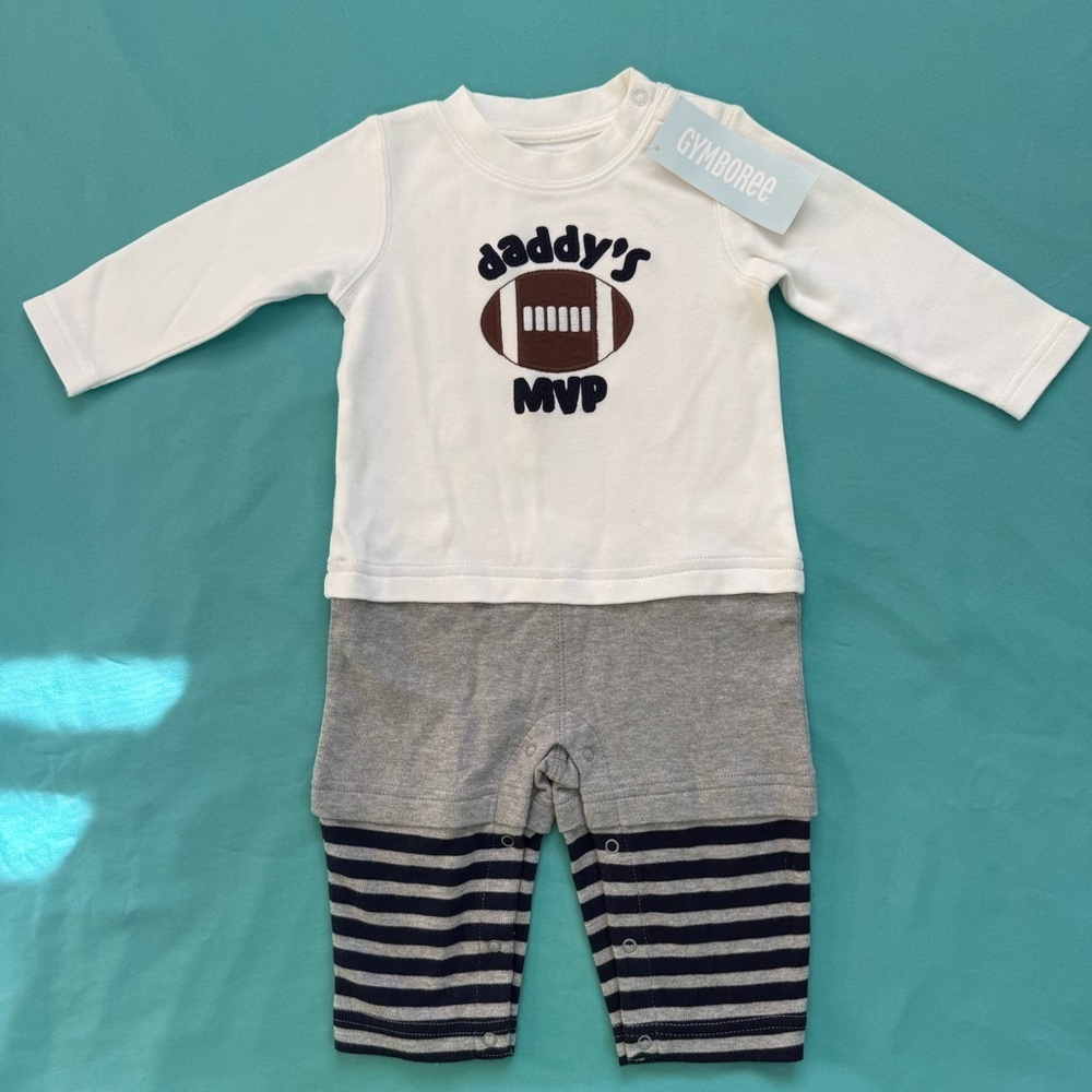 VINTAGE  NWT Gymboree Baby-toddler‎ Set 1 piece boy 6-12 mo Football daddy’s MVP